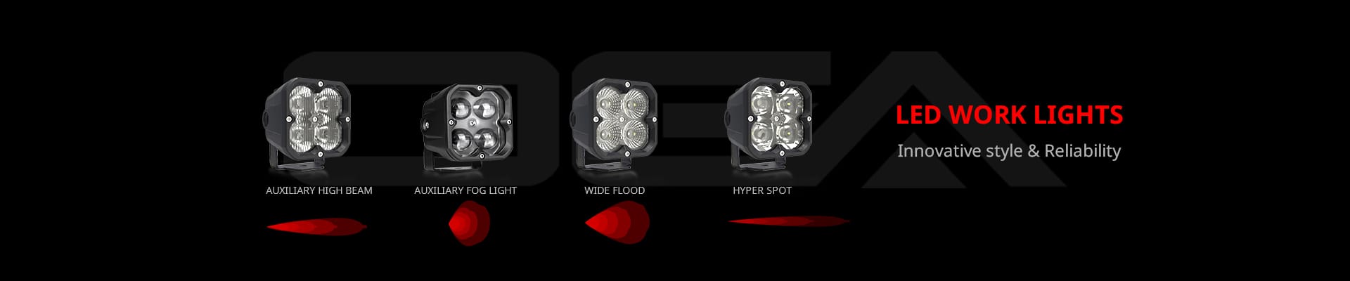 HIGH EFFICIENCY WORK LIGHTS