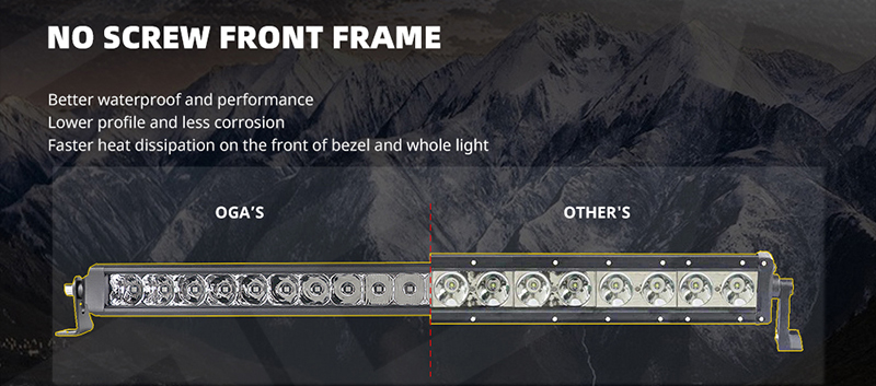 48 Series no screw front frame led bar