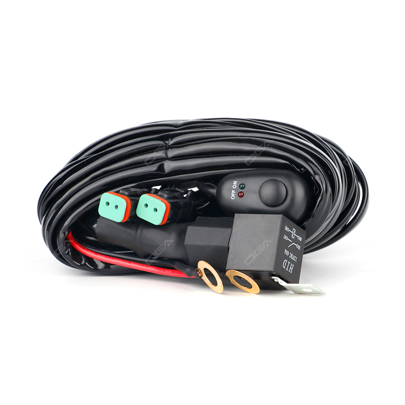 H1 Series light pod or off road light universal dual output wiring harness