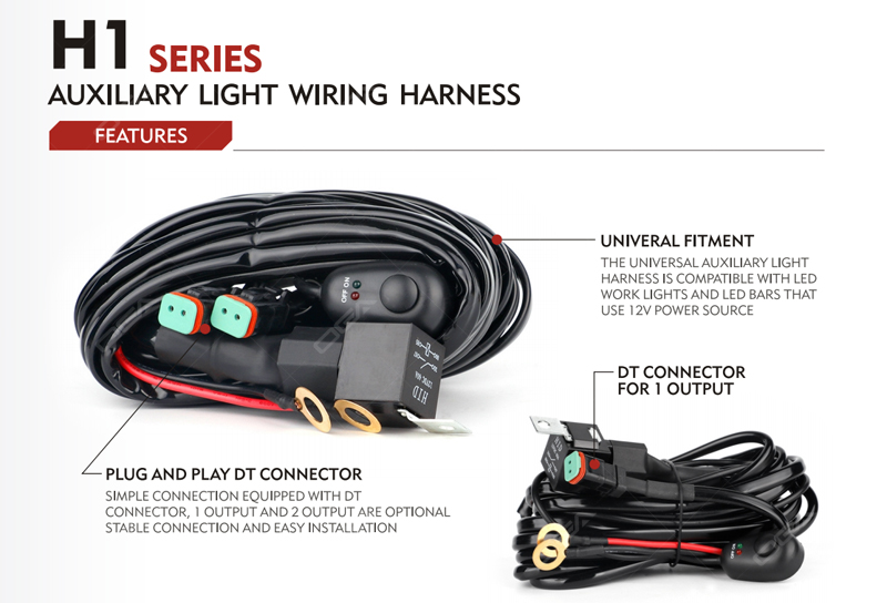 LED work light wiring harness factory