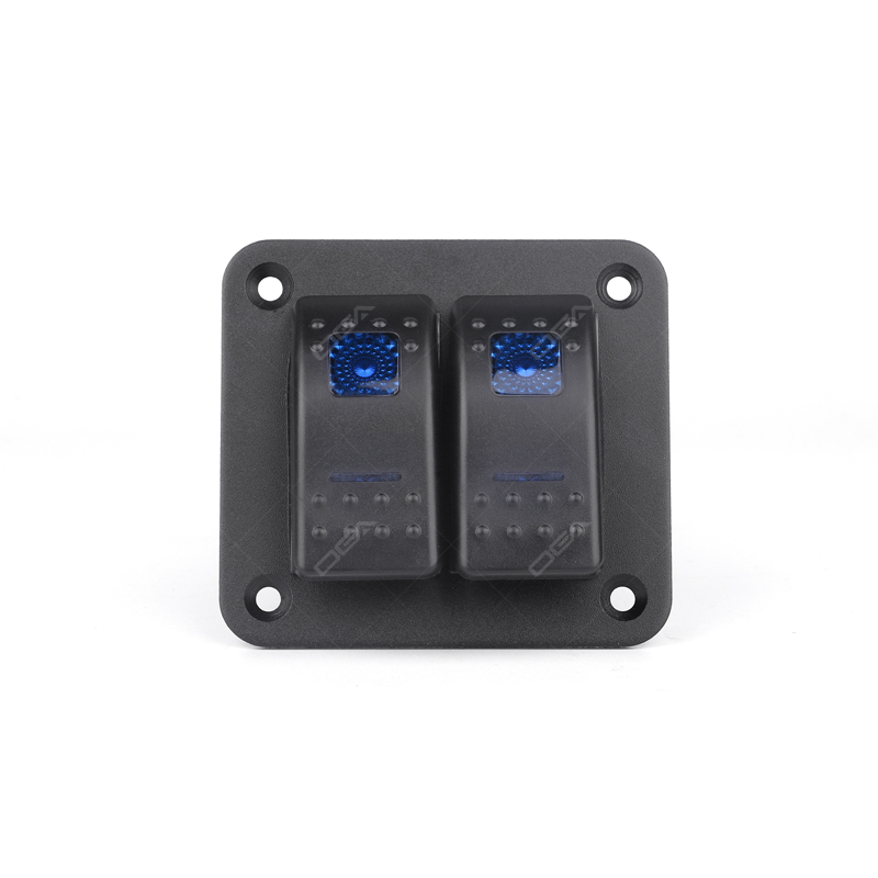 S1 switch panel with 2 gang on-off rocker switches for light bar use