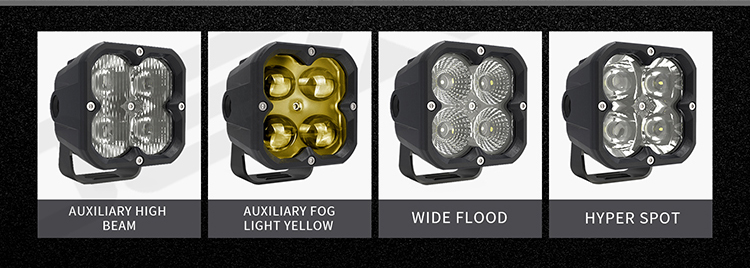 SAE compliant pod light beam patterns