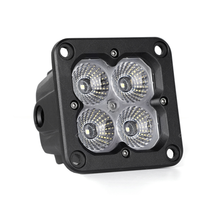 OGA Osram P8 LED white wide flood beam flush mount pod lights