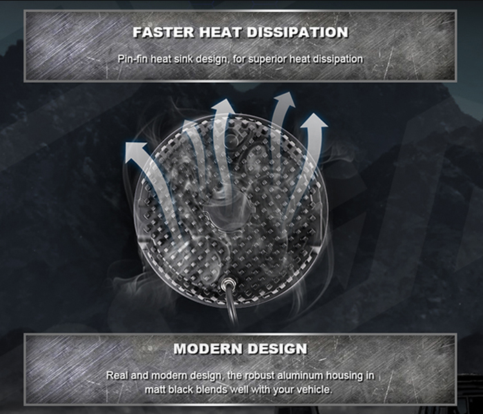 Work light heat dissipation