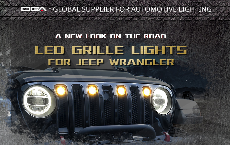 Jeep Grill Lights, Jeep JK Grill Lights, Jeep DRL