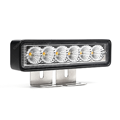 OGA A1 18W 6 inches small LED light bar white amber dual color