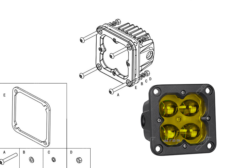 flush mount led bumper lights