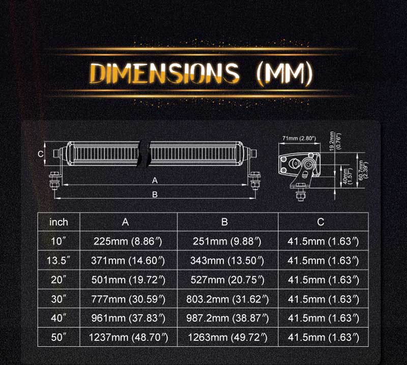 odm high output led driving lights