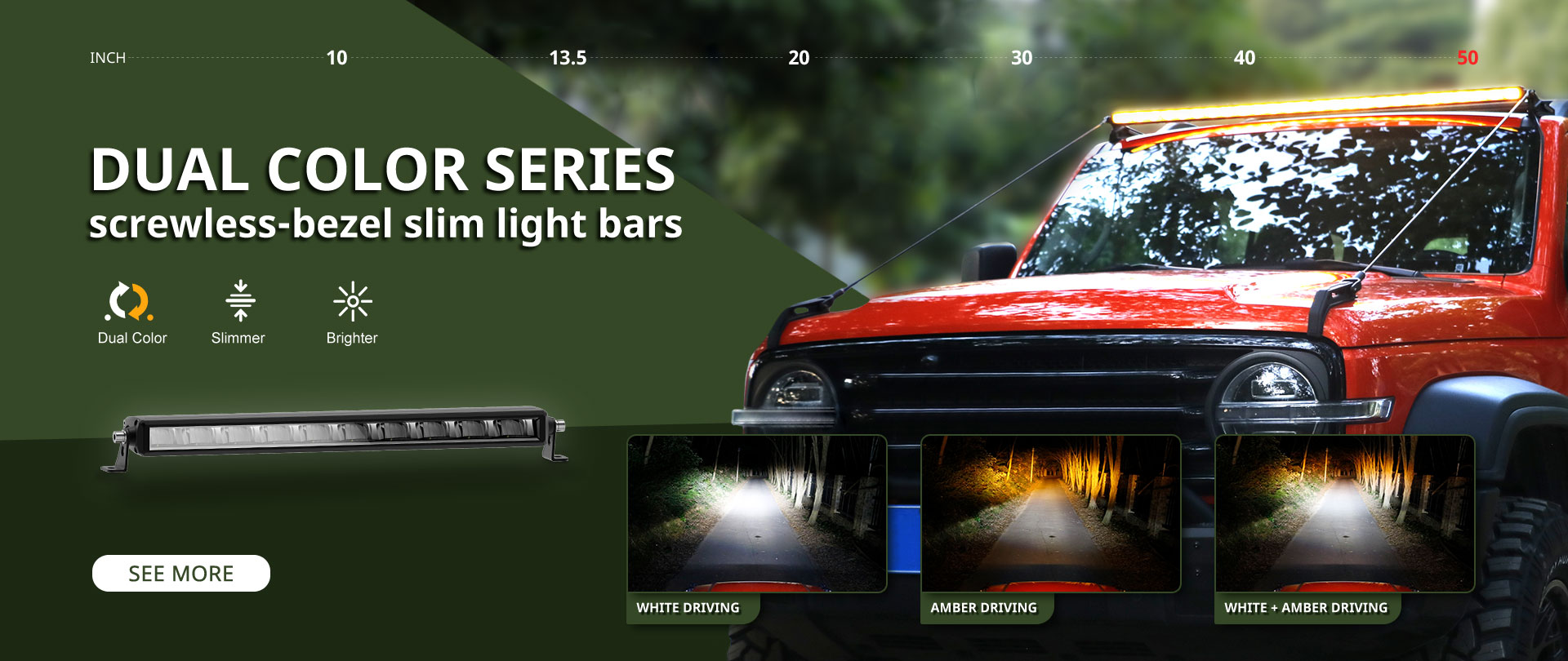 Dual-color LED Light Bar