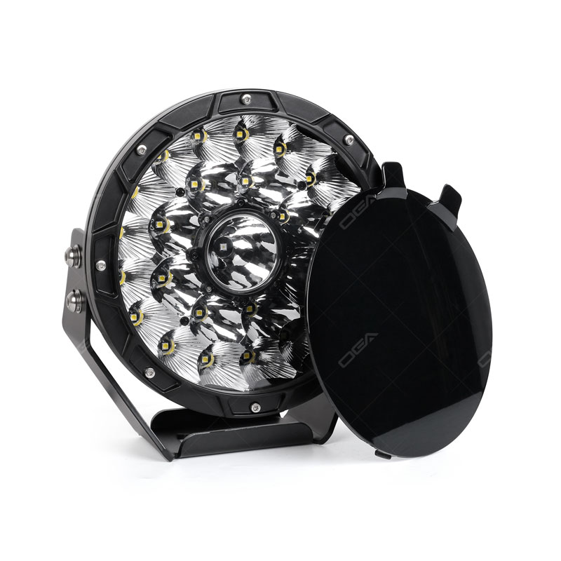 OGA LED 9 inches round stone shield black plastic light cover