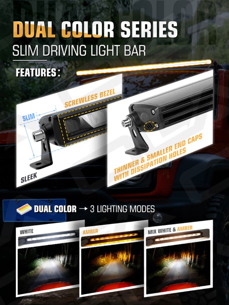 Dual-Color LED Light Bar