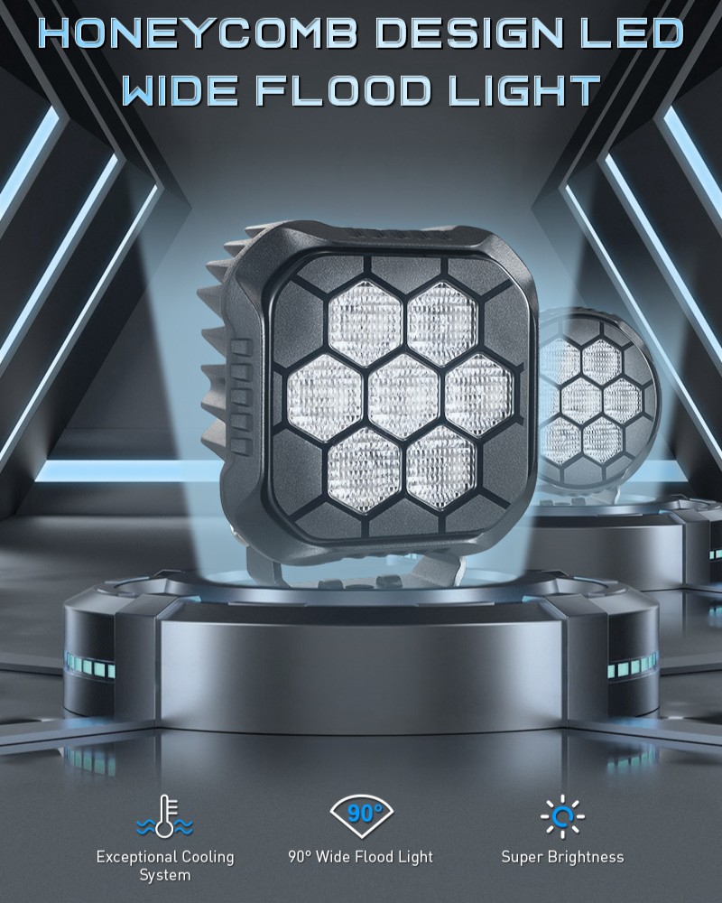 compact square LED light