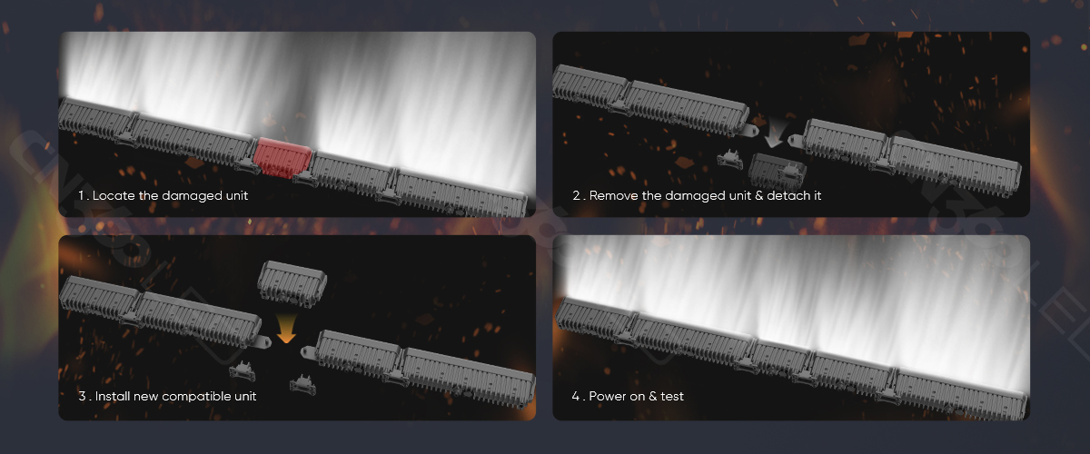 Replace only the damaged unit