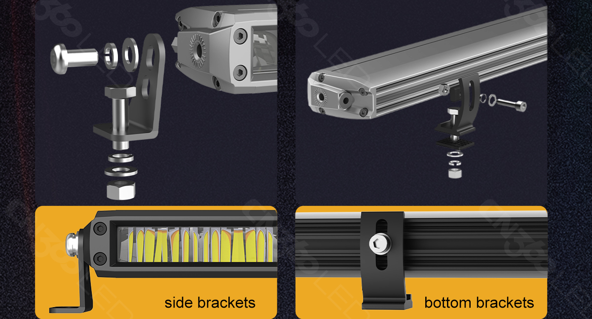 side and bottom brackets